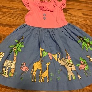Eleanor Rose Zoo Dress size 5-6 GUC